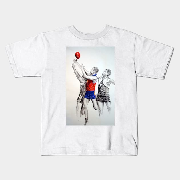 Australian Rules! Kids T-Shirt by Lyndarob